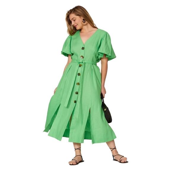 Nicholas Troy Linen Dress Size 12 - Picture 4 of 12